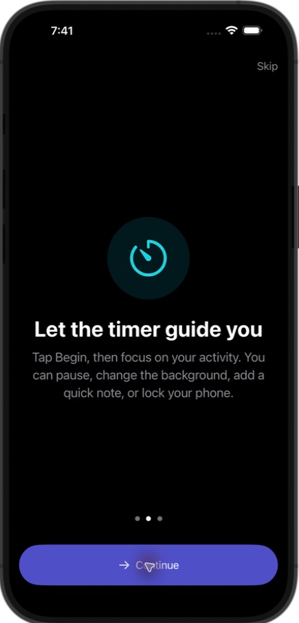 FocusKind guide explaining the active timer